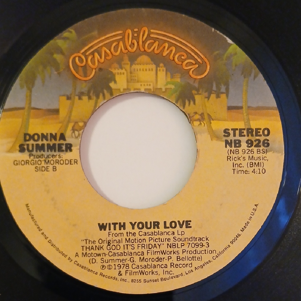 Donna Summer '"Last Dance" 45RPM